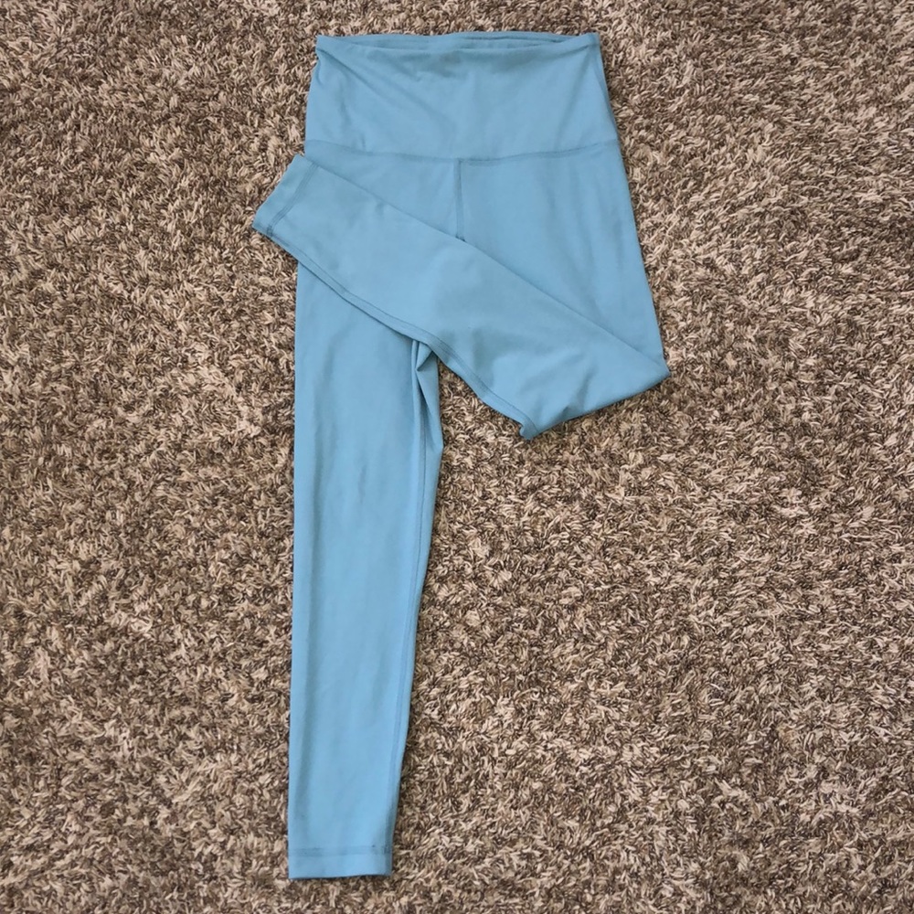 Small High Waisted Light Blue Workout Leggings